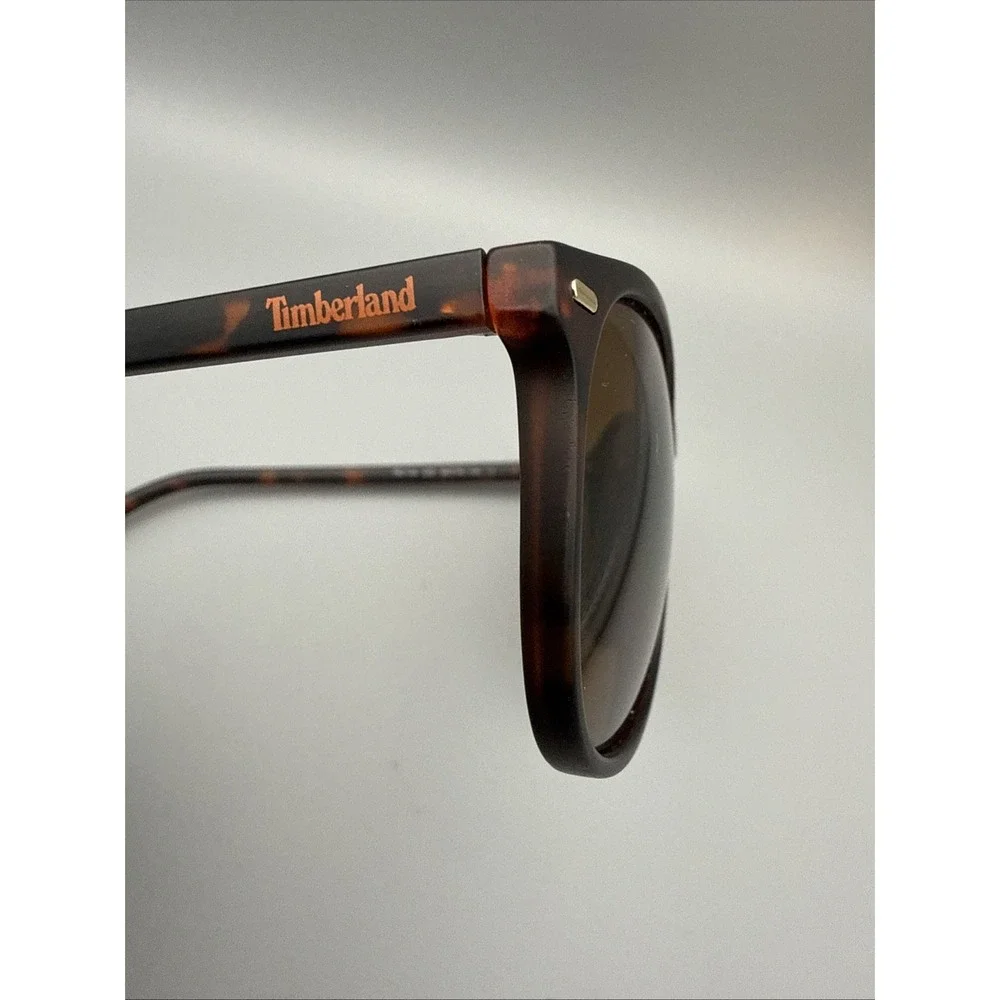 Timberland Unisex Sunglasses TB7185 Round Tortoise Frames - Lens Polarized Brown